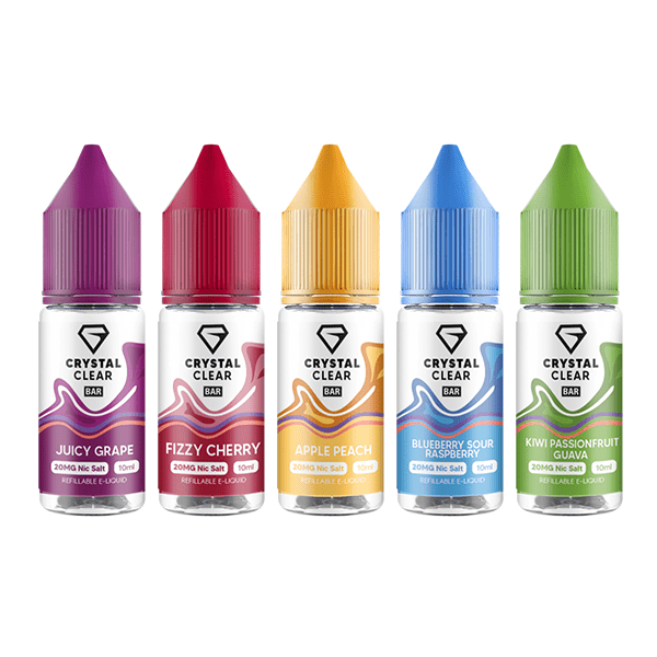20mg Crystal Clear Bar Salt 10ml (50VG/50PG)Vaping ProductsCrystal ClearVaperr Shop