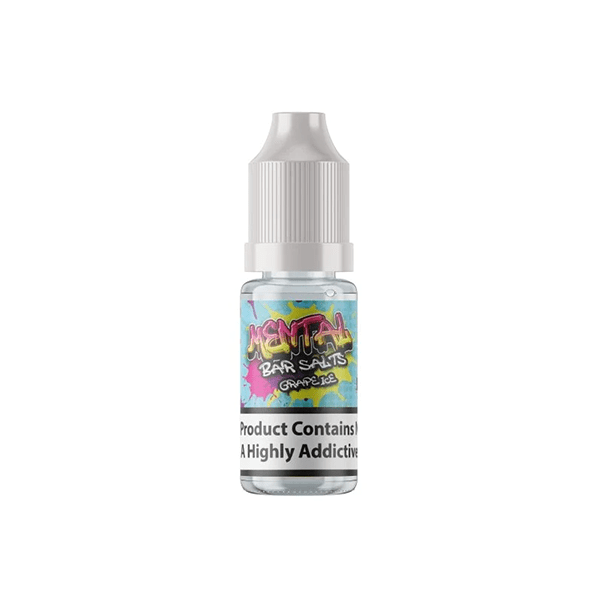 20mg Mental Bar Salts By Signature Vapours 10ml Nic Salt (50VG/50PG)Vaping ProductsSignature VapoursVaperr Shop