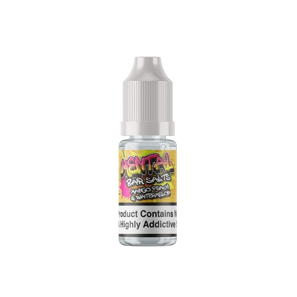 20mg Mental Bar Salts By Signature Vapours 10ml Nic Salt (50VG/50PG)Vaping ProductsSignature VapoursVaperr Shop