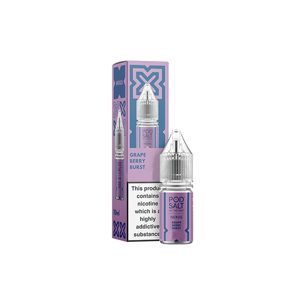 20mg Pod Salt Nexus 10ml Nic Salt (50VG/50PG)Vaping ProductsPod SaltVaperr Shop
