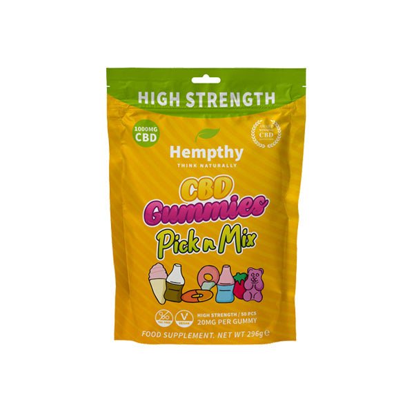 Hempthy 1000mg CBD Pick n Mix Gummies - 50 PiecesCBD ProductsHempthyVaperrShop