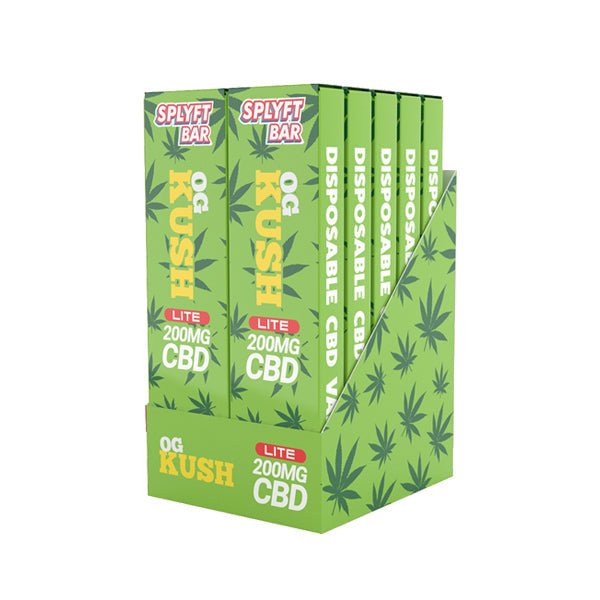 SPLYFT BAR LITE 200mg Full Spectrum Flowform CBD Disposable VapeCBD ProductsSPLYFTVaperr Shop