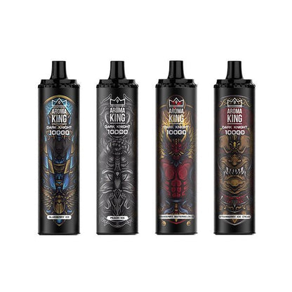 0mg Aroma King Dark Knight Disposable Vape Device 10000 PuffsVaping ProductsAroma KingVaperr Shop