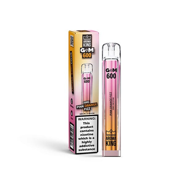 0mg Aroma King GEM 600 Disposable Vape Device 600 PuffsVaping ProductsAroma KingVaperr Shop
