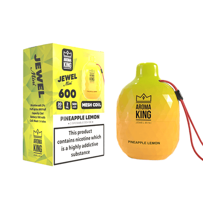 0mg Aroma King Jewel Mini Disposable Vape Device 600 PuffsVaping ProductsAroma KingVaperr Shop