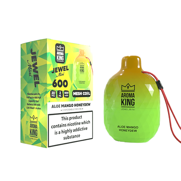 0mg Aroma King Jewel Mini Disposable Vape Device 600 PuffsVaping ProductsAroma KingVaperr Shop