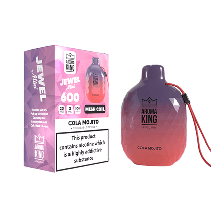 0mg Aroma King Jewel Mini Disposable Vape Device 600 PuffsVaping ProductsAroma KingVaperr Shop