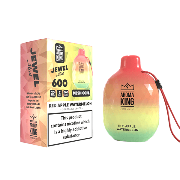 0mg Aroma King Jewel Mini Disposable Vape Device 600 PuffsVaping ProductsAroma KingVaperr Shop