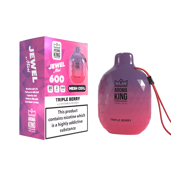 0mg Aroma King Jewel Mini Disposable Vape Device 600 PuffsVaping ProductsAroma KingVaperr Shop