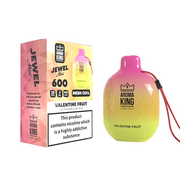 0mg Aroma King Jewel Mini Disposable Vape Device 600 PuffsVaping ProductsAroma KingVaperr Shop