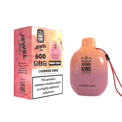 0mg Aroma King Jewel Mini Disposable Vape Device 600 PuffsVaping ProductsAroma KingVaperr Shop