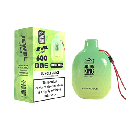 0mg Aroma King Jewel Mini Disposable Vape Device 600 PuffsVaping ProductsAroma KingVaperr Shop