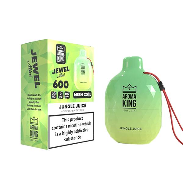 0mg Aroma King Jewel Mini Disposable Vape Device 600 PuffsVaping ProductsAroma KingVaperr Shop