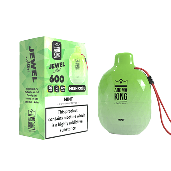 0mg Aroma King Jewel Mini Disposable Vape Device 600 PuffsVaping ProductsAroma KingVaperr Shop