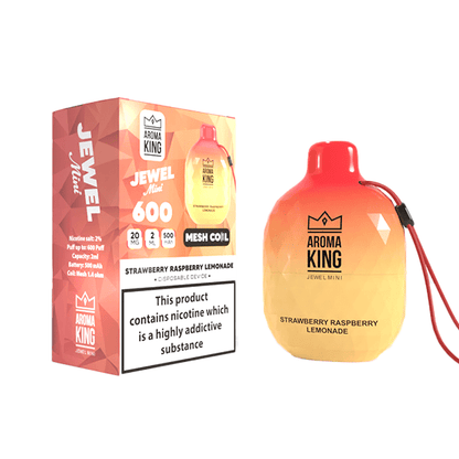 0mg Aroma King Jewel Mini Disposable Vape Device 600 PuffsVaping ProductsAroma KingVaperr Shop