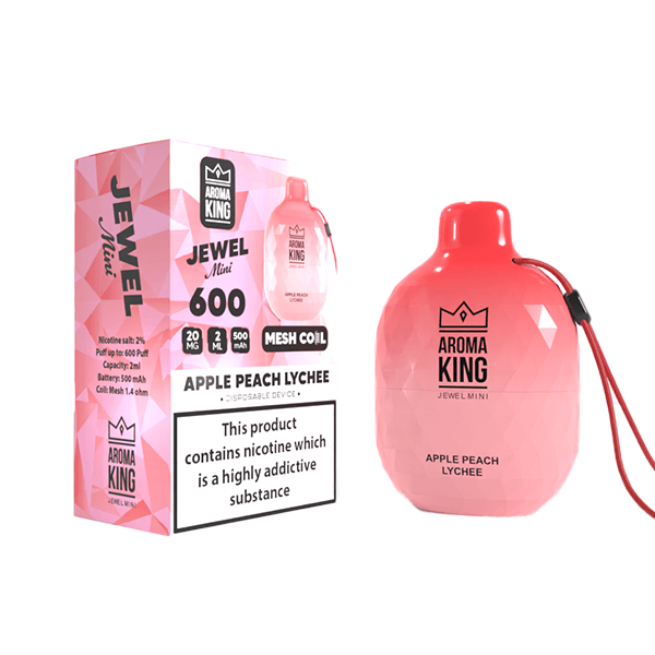 0mg Aroma King Jewel Mini Disposable Vape Device 600 PuffsVaping ProductsAroma KingVaperr Shop