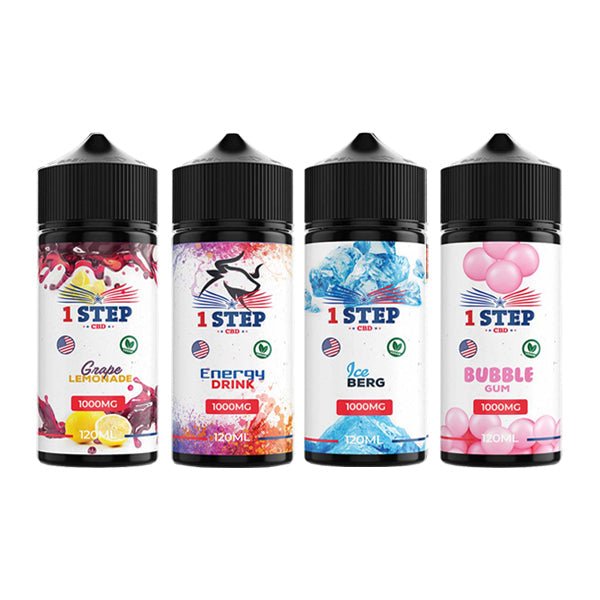 1 Step CBD 1000mg CBD E - liquid 120mlVaping Products1 Step CBDVaperr Shop