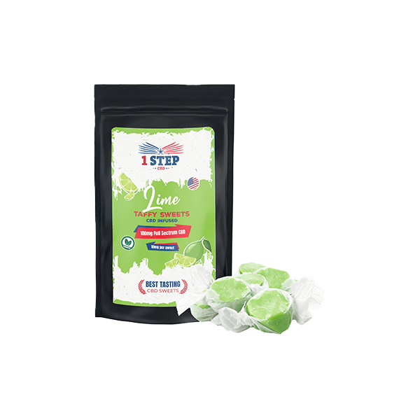 1 Step CBD 100mg Lime Taffy Grab Bag - 60gCBD Products1 Step CBDVaperr Shop