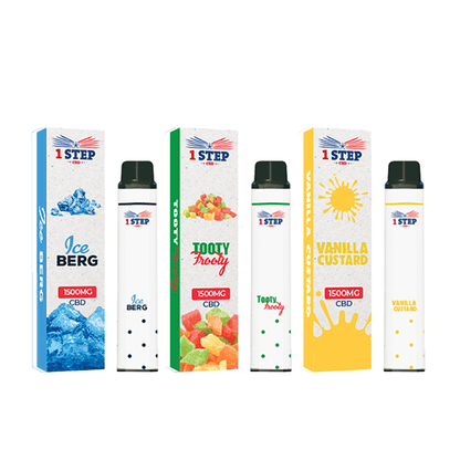 1 Step CBD 1500mg Broad Spectrum Disposable Vape - 8mlCBD Products1 Step CBDVaperr Shop