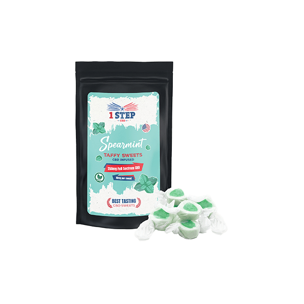 1 Step CBD 250mg Spearmint Taffy Grab Bag - 150gCBD Products1 Step CBDVaperr Shop