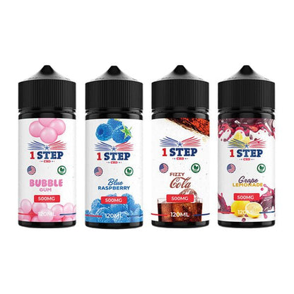 1 Step CBD 500mg CBD E - liquid 120mlVaping Products1 Step CBDVaperr Shop