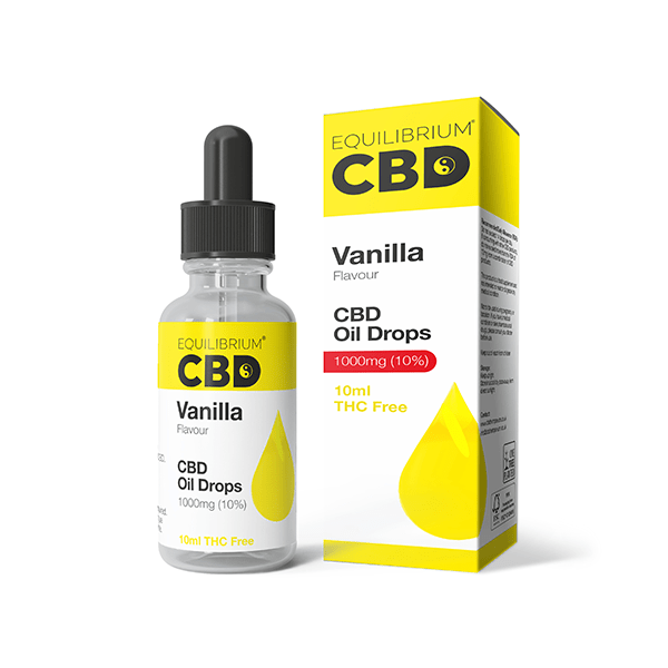 1000mg Equilibrium CBD Oil 10ml - Vanilla FlavourCBD ProductsEquilibrium CBDVaperr Shop
