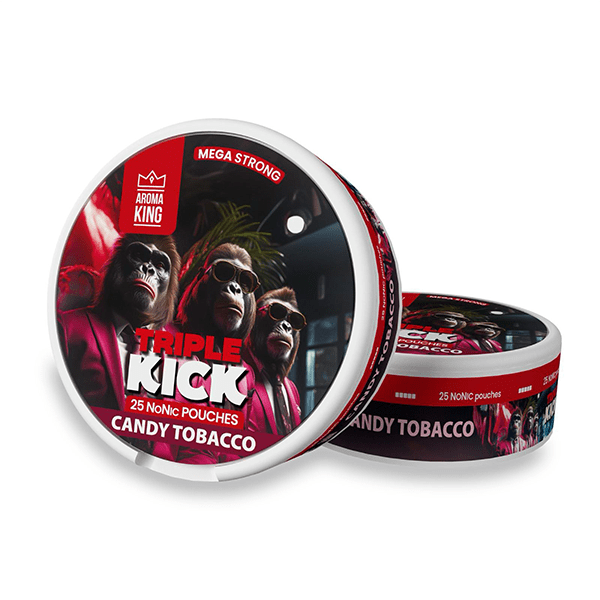 100mg Aroma King Triple Kick NoNic Pouches - 25 PouchesSmoking ProductsAroma KingVaperr Shop