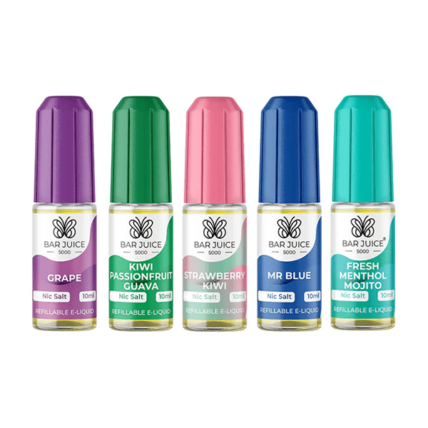 10mg Bar Juice 5000 Nic Salts 10ml (40VG/60PG)Vaping ProductsBar Juice VapeVaperr Shop