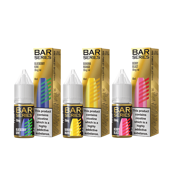 10mg Bar Series Gold Edition Nic Salt 10ml (50VG/50PG)Vaping ProductsBar SeriesVaperr Shop