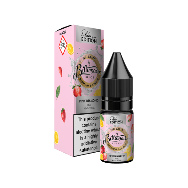 10mg Billionaire Juice Platinum Edition 10ml Nic Salts (50VG/50PG)Vaping ProductsBillionaire JuiceVaperr Shop