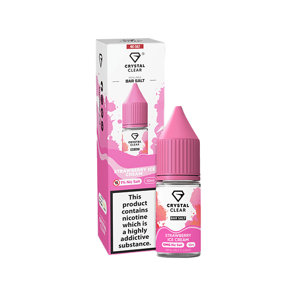 10mg Crystal Clear Bar Salt 10ml (50VG/50PG)Vaping ProductsCrystal ClearVaperr Shop