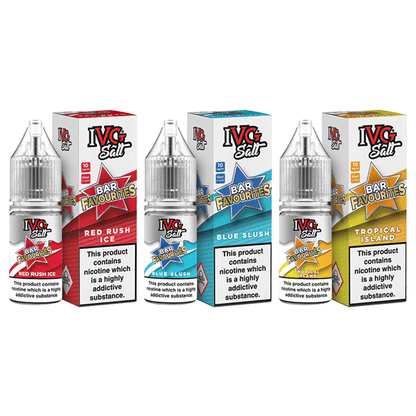 10mg IVG Bar Favourites 10ml Nic Salts (50VG/50PG)Vaping ProductsIVGVaperr Shop