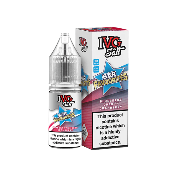 10mg IVG Bar Favourites 10ml Nic Salts (50VG/50PG)Vaping ProductsIVGVaperr Shop