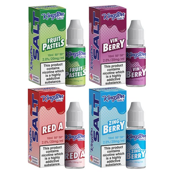 10mg Kingston Salts 10ml Nic Salts (50VG/50PG)Vaping ProductsKingstonVaperr Shop