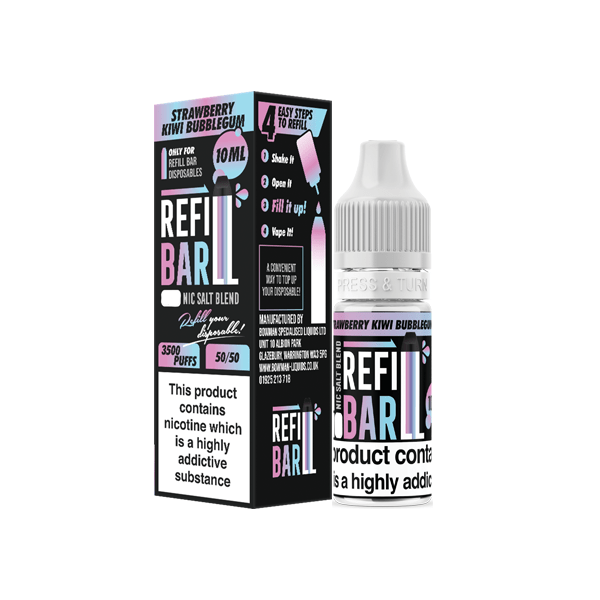 10mg Refill Bar Salts 10ml Nic Salts (50VG/50PG)Vaping ProductsRefill BarVaperr Shop