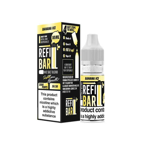 10mg Refill Bar Salts 10ml Nic Salts (50VG/50PG)Vaping ProductsRefill BarVaperr Shop