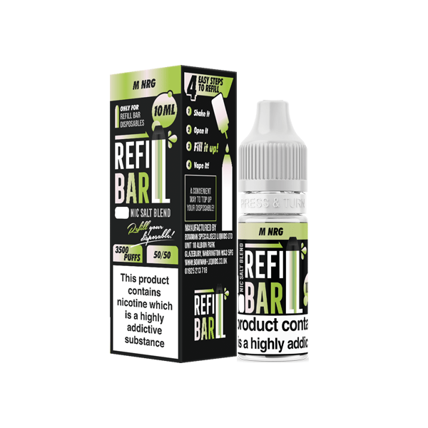 10mg Refill Bar Salts 10ml Nic Salts (50VG/50PG)Vaping ProductsRefill BarVaperr Shop