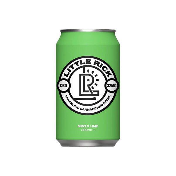 12 x Little Rick Drink 32mg CBD Sparkling 330ml Mint & LimeCBD ProductsLittle RickVaperr Shop