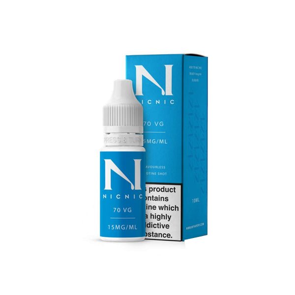 15mg Nic Nic Flavourless Nicotine Shot 10ml 70VGVaping ProductsNic NicVaperr Shop