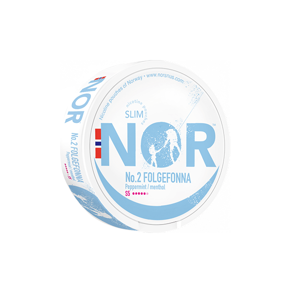 16mg NOR Slim Folgefonna Nicotine Pouches - 20 PouchesSmoking ProductsNORVaperr Shop