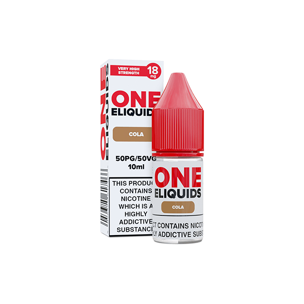 18mg One E - Liquids Flavoured Nicotine E - Liquid 10ml (50VG/50PG)Vaping ProductsOne EliquidsVaperr Shop