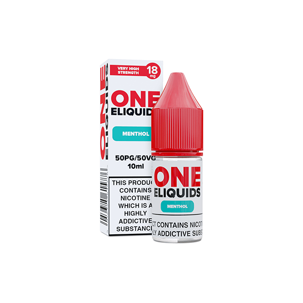 18mg One E - Liquids Flavoured Nicotine E - Liquid 10ml (50VG/50PG)Vaping ProductsOne EliquidsVaperr Shop
