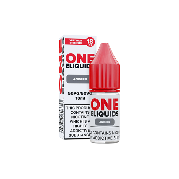 18mg One E - Liquids Flavoured Nicotine E - Liquid 10ml (50VG/50PG)Vaping ProductsOne EliquidsVaperr Shop