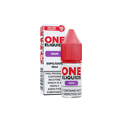 18mg One E - Liquids Flavoured Nicotine E - Liquid 10ml (50VG/50PG)Vaping ProductsOne EliquidsVaperr Shop