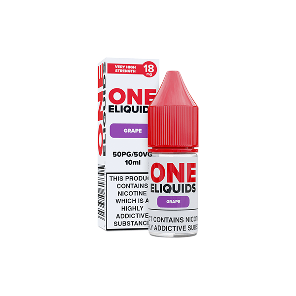 18mg One E - Liquids Flavoured Nicotine E - Liquid 10ml (50VG/50PG)Vaping ProductsOne EliquidsVaperr Shop