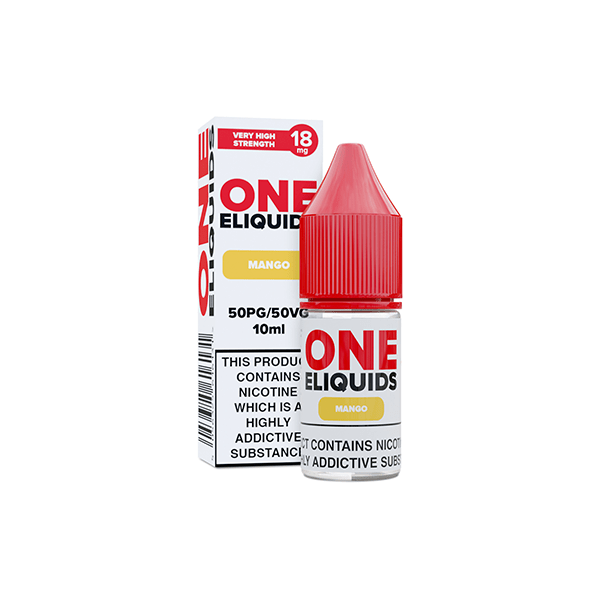 18mg One E - Liquids Flavoured Nicotine E - Liquid 10ml (50VG/50PG)Vaping ProductsOne EliquidsVaperr Shop