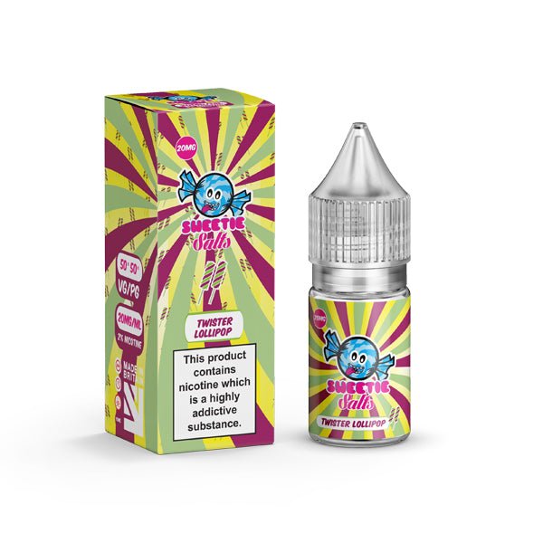 18mg Twister Lollipop By Liqua Vape 10ml Flavoured Nic SaltsVaping ProductsLiqua VapeVaperr Shop