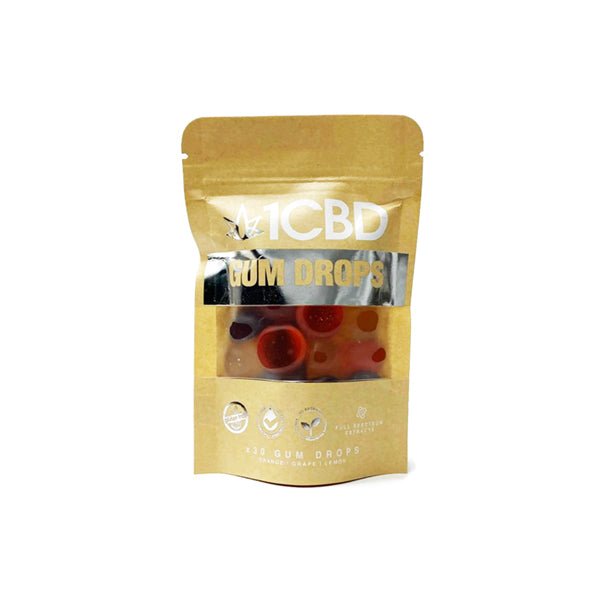 1CBD Pure Hemp CBD Fruit Flavoured Gum Drops 300mg CBDCBD Products1CBDVaperr Shop