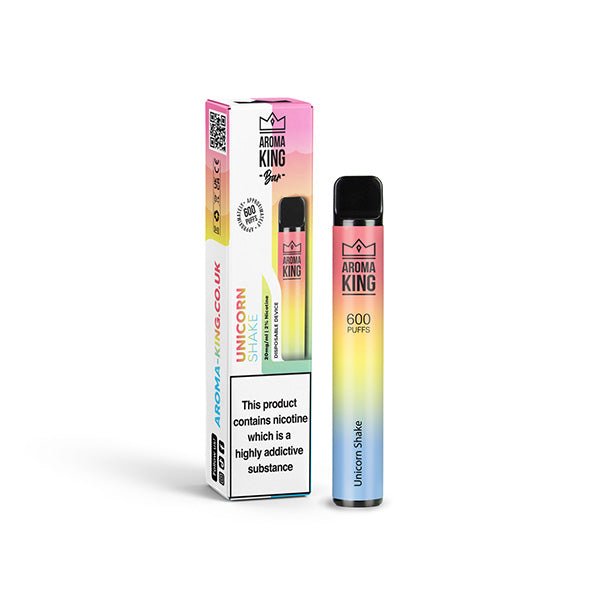 20mg Aroma King Bar 600 Disposable Vape Device 600 PuffsVaping ProductsAroma KingVaperr Shop