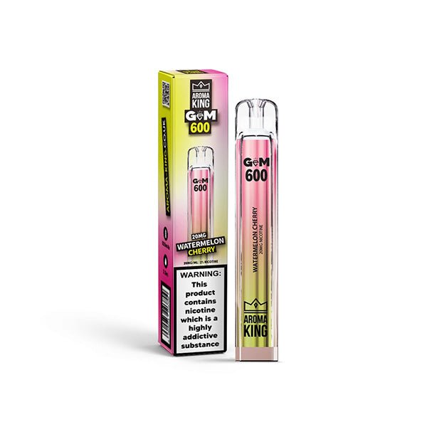 20mg Aroma King GEM 600 Disposable Vape Device 600 PuffsVaping ProductsAroma KingVaperr Shop